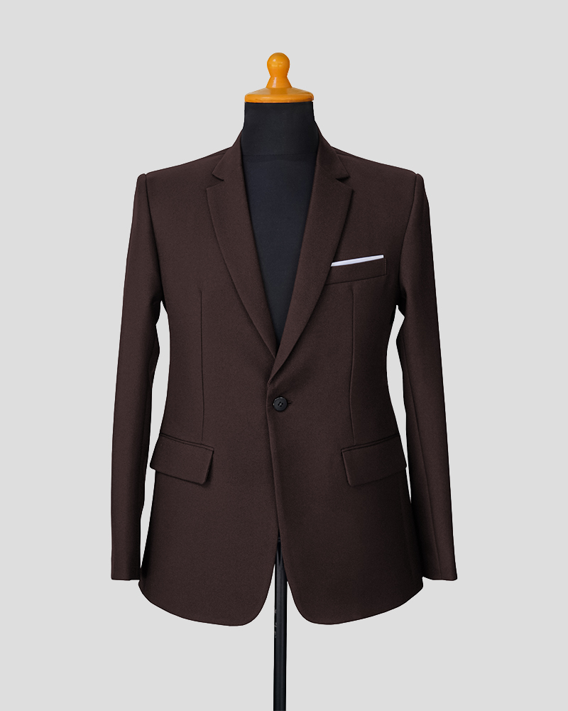 Basic Suit List White - Choco